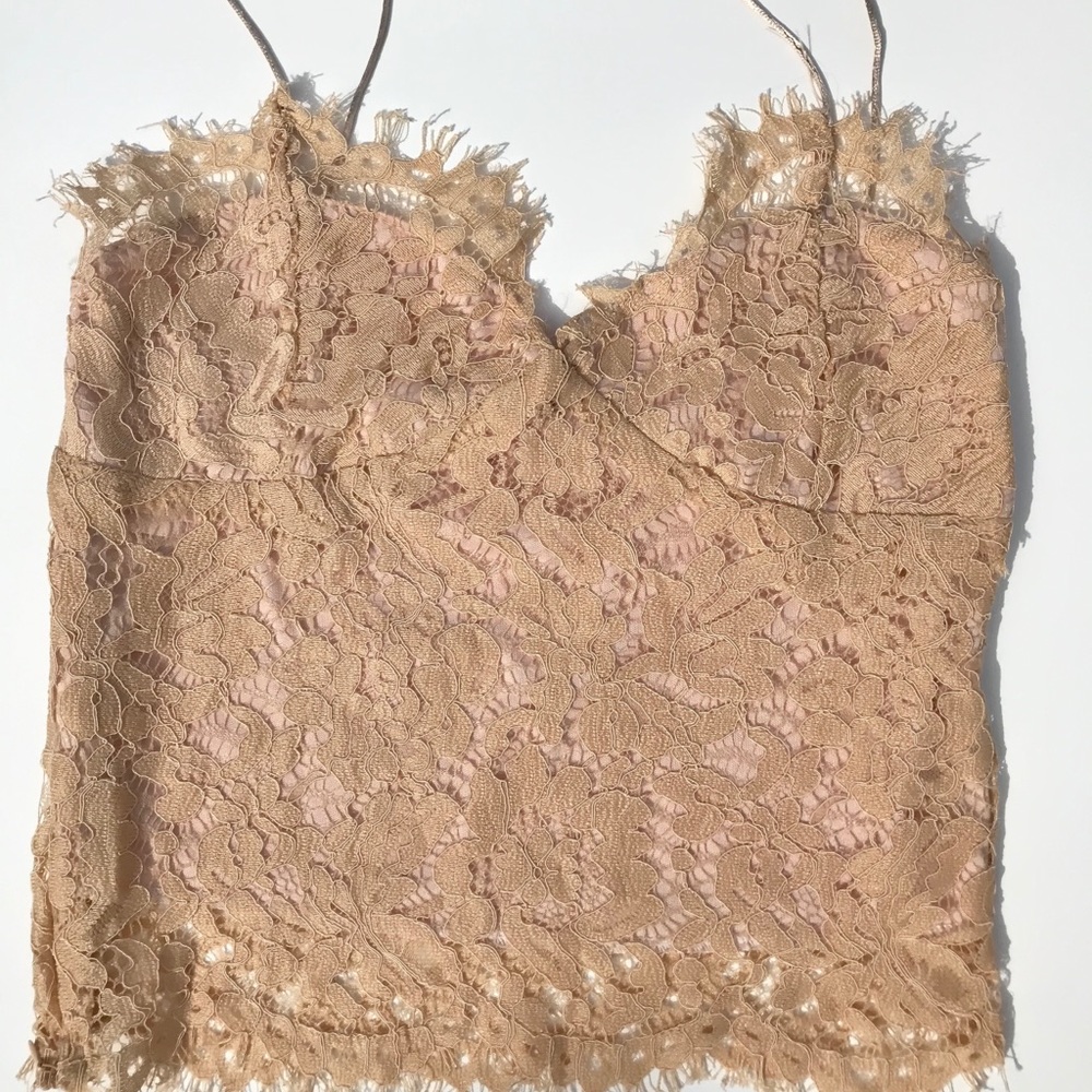 Nude Lace Top